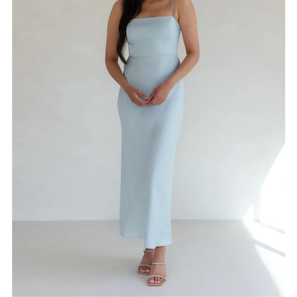 Park & Fifth Strapless Light Blue Dress